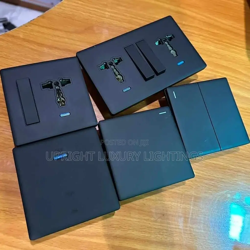 T8 Black Switches/Sockets
