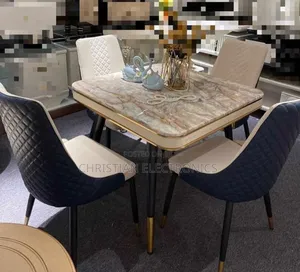 Imported Marble Dinning Table With 4 Chairs Brand New
