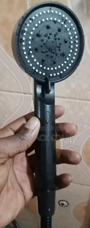 5-Speed Adjustable Shower Set - Black