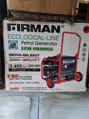 (3.4kva)Firman Petrol Generator Model Eco4990e2 100%
