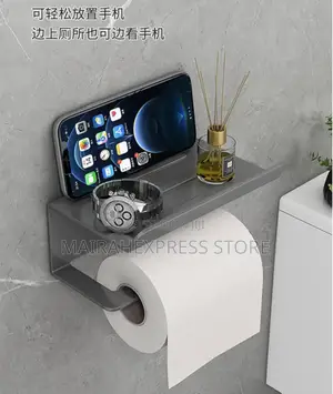 2 in 1 Wrought Iron Bathroom Shelf