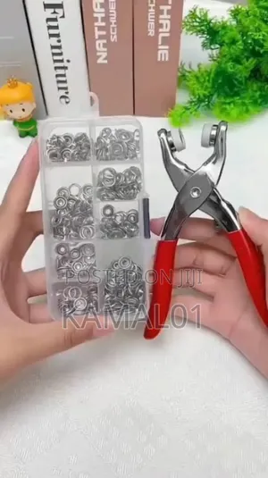 100 Piece Metal Thickened Snap Fasteners Kit