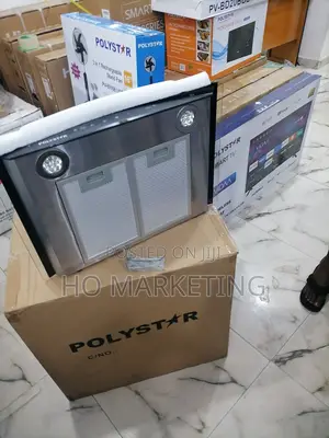 Very Unique Polystar 60cm Tempered Glass Rangehood{Pv-6009bd