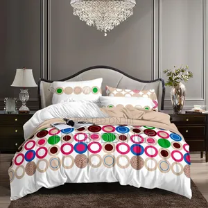 6x6 Duvet,Bedsheet With 4 Pillow Cases