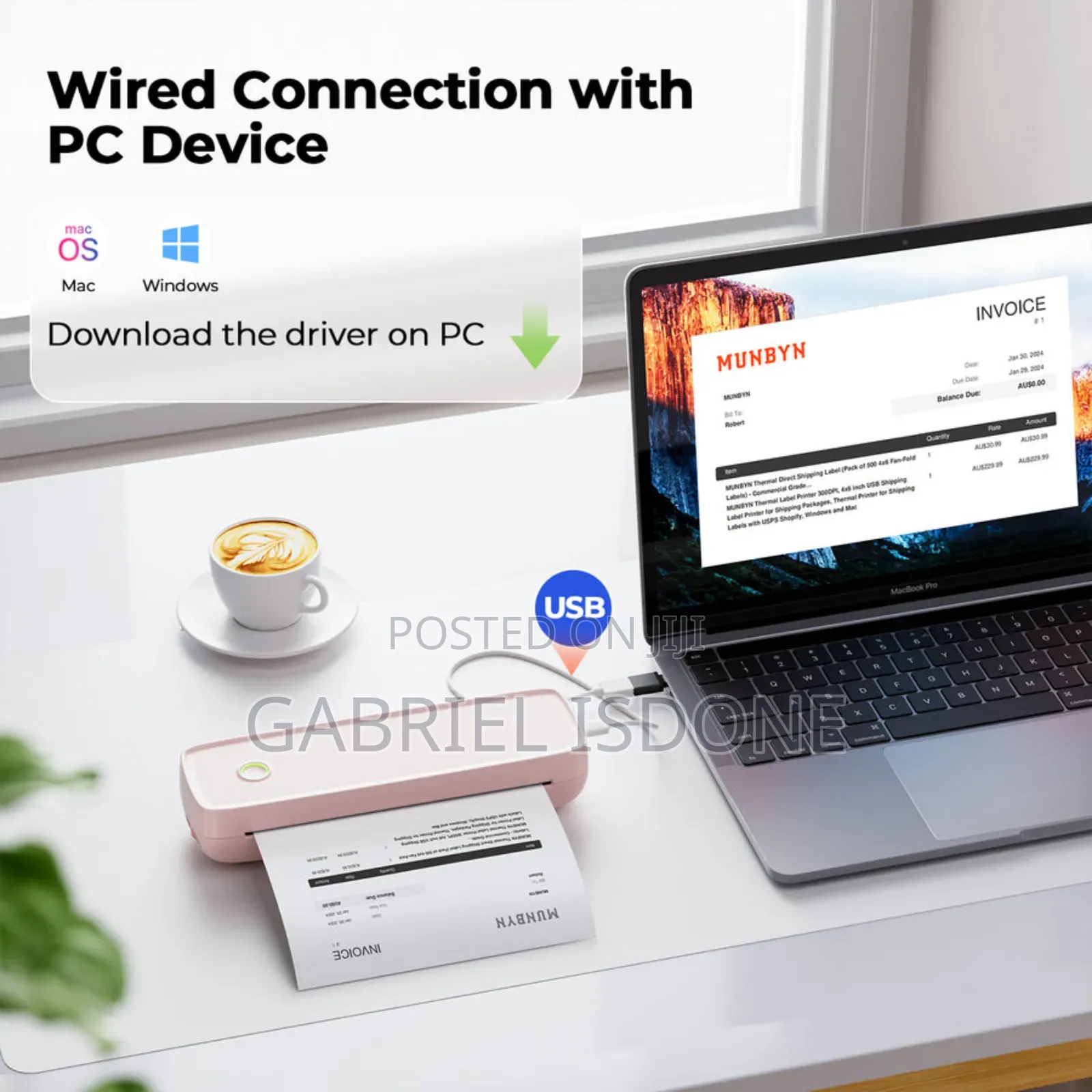 Portable Wireless Printer Inkless Printer