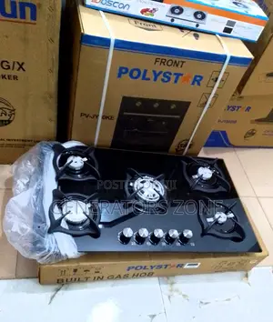 Auto Ignition 5 Burner Polystar Gas Hob