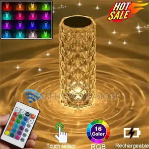 LED Crystal Table Lamp Touch Control Desk Lamp