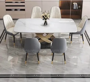 Marble Dining Table and Chairs