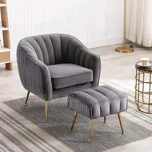 A Single Sofas and Its Leg Rest