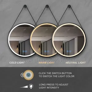 Led Hanging Mirror (3 in 1 Light) 60 by 60cm