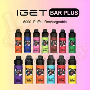 Iget Bar Plus 6000 Puffs Rechargeable Disposable Vape