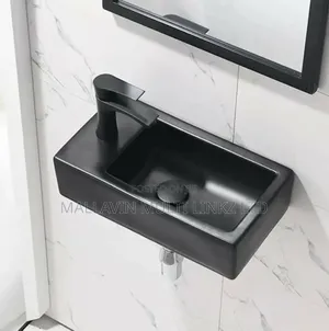 Black Mini Wall Hung Basin
