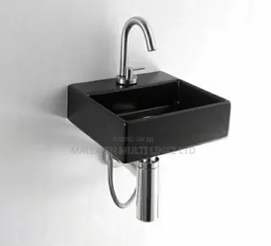 Black Wall Hung Basin