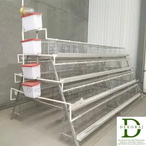 128 Capacity Layers Cage, Chicken Feeder, Nipple Drinkers