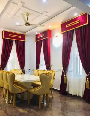 Quality Plain Wine Turkish Curtain Available