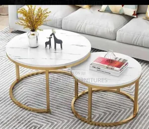 Marble Top Center Table Set