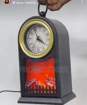 Led Fireplace Decor With Clock