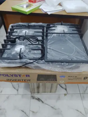 Polystar 3 Burner and 1 Hot Plate Glass Table