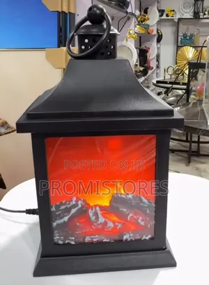 Led Fireplace Decor "House Shape" 17cmx13cm