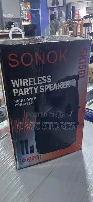SONOK 15'' Bluetooth Rechargeable Public Addres 2 Wireless