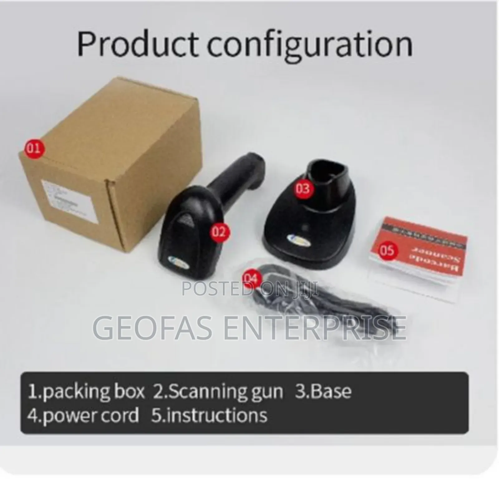 Barcode Scanner Wireless/Wired 1D2D Reader Data Matrix Code