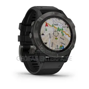 Garmin Fenix 6 Sapphire - Carbon Gray DLC With Black Band