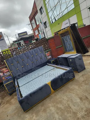 Quality 6by6 Complete Set of Upholstery Padded Bed