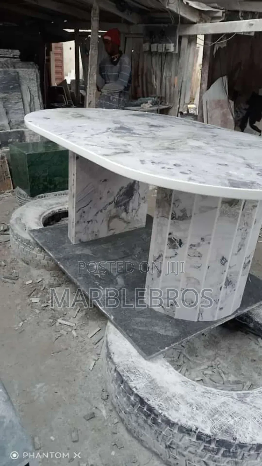 Mb97. Marble Stone Dining Table