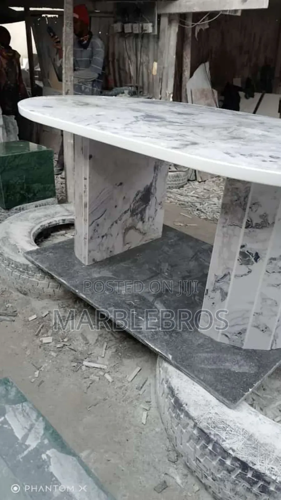Mb97. Marble Stone Dining Table