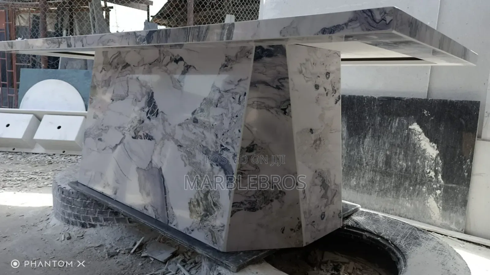 Mb97. Marble Stone Dining Table