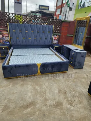 Quality 6by6 Complete Set of Upholstery Padded Bed