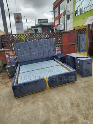 Quality 6by6 Complete Set of Upholstery Padded Bed
