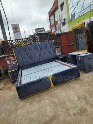 Quality 6by6 Complete Set of Upholstery Padded Bed