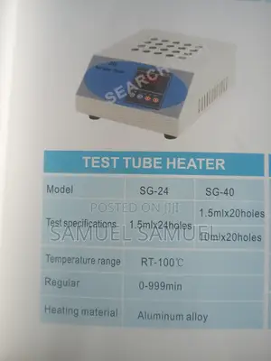 Test Tube Heater Models SG24 and SG-40