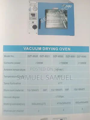 Vacuum Drying Oven