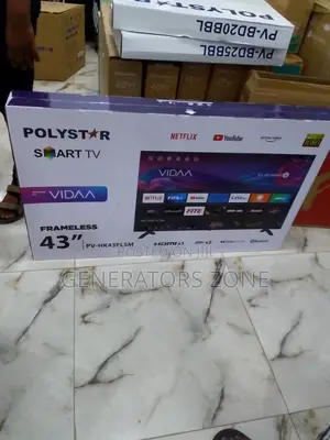 Quality 43-Inch Polystar Smart Tv|Pv-Hk43flsm