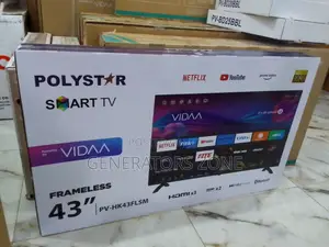 High Quality 43 Inch Polystar Uhd Smart TV (Vidaa)