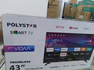 The New Polystar 43" Smart Tv -Brand New