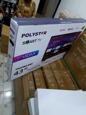 100% Quality Polystar 43 Inch TV Features Netflix+Youtube
