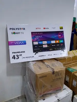 Classic 43-Inch Polystar TV Feature Vidaa( Netflix+Wifi)