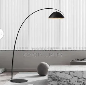 Black Swivel Dome Floor Lamp Light