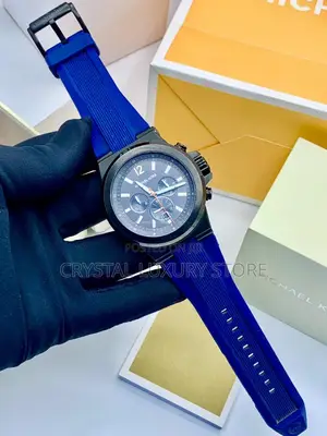 Michael Kors Quality Luxury Rubber Strap Men Wristwatch