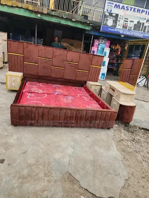 Quality 6by6 Complete Set of Upholstery Padded Bed