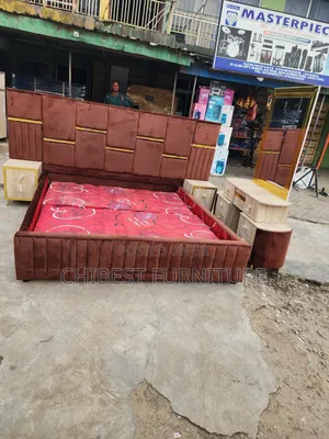 Quality 6by6 Complete Set of Upholstery Padded Bed