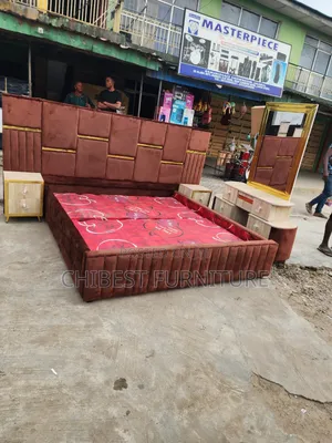 Quality 6by6 Complete Set of Upholstery Padded Bed