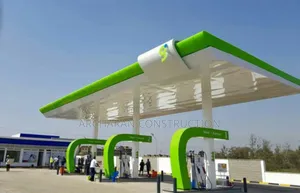 Fuel Station Design Complete Architectural Drawing
