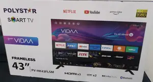 Quality Best Polystar Frameless Smart Tv 43"
