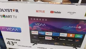 Polystar Durable Frameless 43" Smart Tv