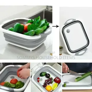 2in1 Collapsible Cutting Board With Washing Bowl