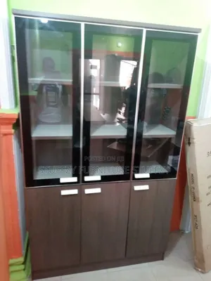 Italian 3 Doors Wooden Bookshelves